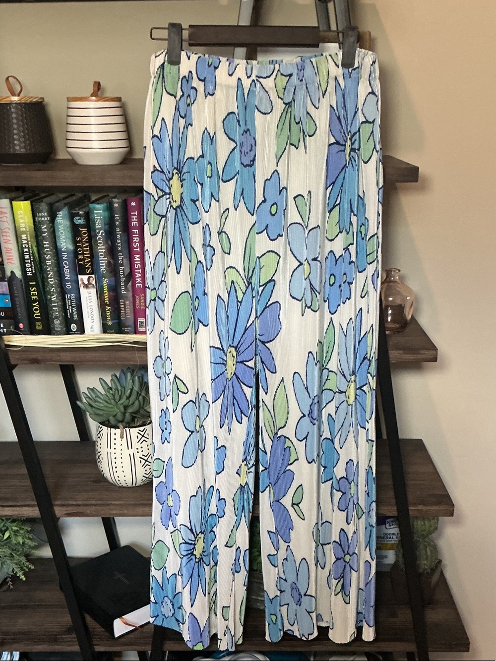 Peppermayo 90s Muse Pants in the "Blue Blossom"  Size 12